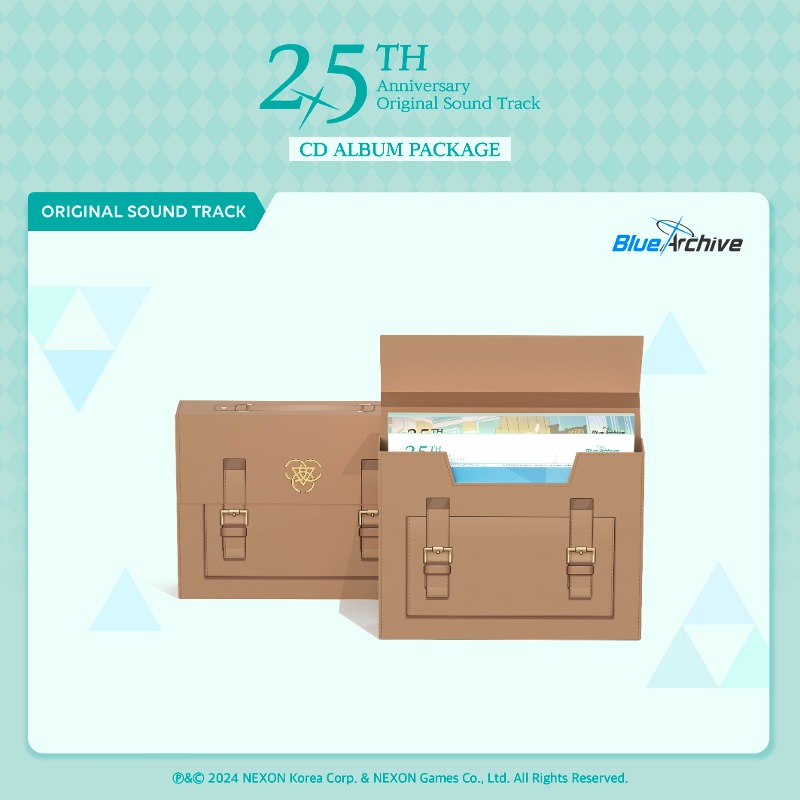 V.A - 블루 아카이브 2.5주년 기념OST CD 앨범 패키지 (BLUE ARCHIVE 2.5th ANNIVERSARY OST – CD ALBUM PACKAGE)